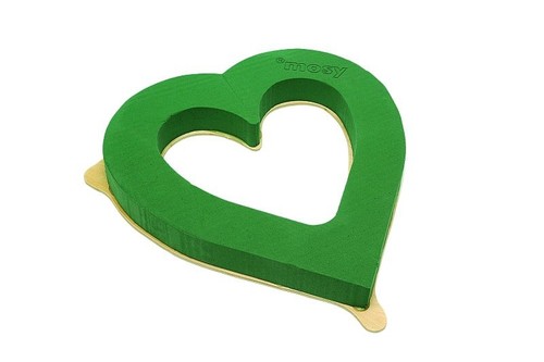 Steckschaum herz 50 cm - -, herz,