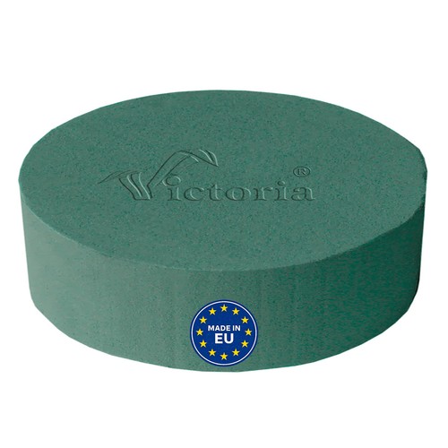 Nass steckschaum rund 22x7cm - steckschaum,