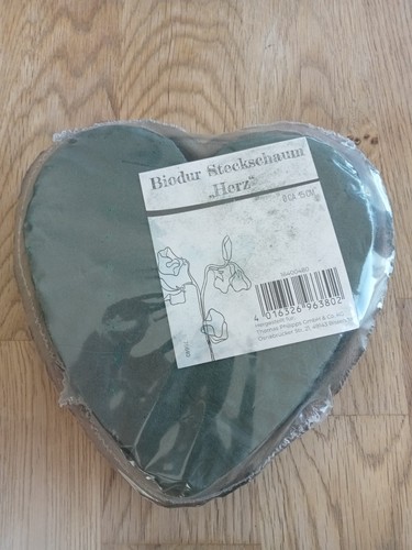 Steckschaum herz 15cm - herz,